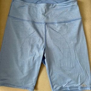 Alo blue high-waist biker shorts